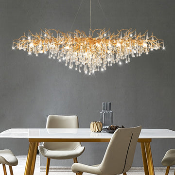 French Luxury Crystal Chandelier – Modern Living Room Ceiling Light